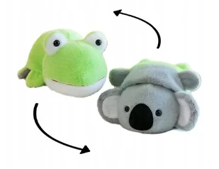 MASKOTKA DWUSTRONNA ŻABA KOALA PLUSZOWA PRZYTULANKA MIŚ ZABAWKA PLUSZAK - Maskotki i pluszaki - miniaturka - grafika 1