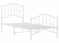 Łóżka - Białe metalowe łóżko loftowe 90x200 cm E2-D74 - miniaturka - grafika 1