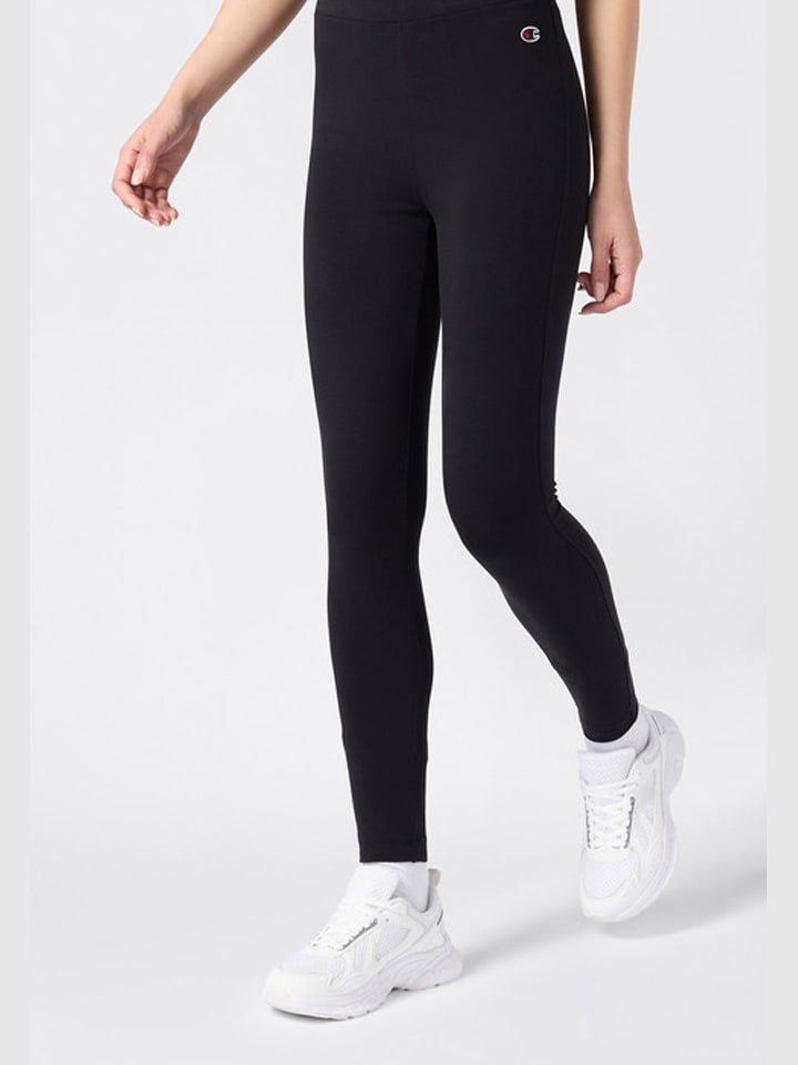 Champion Legginsy w kolorze czarnym
