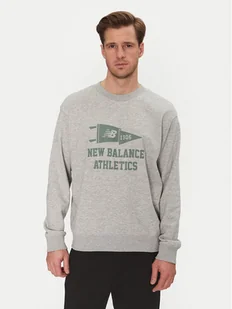 New Balance Bluza MT51929 Szary Regular Fit - Bluzy męskie - miniaturka - grafika 1