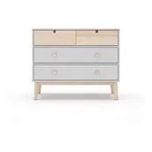 Komody dla dzieci - Biała niska komoda dziecięca 100x81 cm Estefania – Marckeric - miniaturka - grafika 1