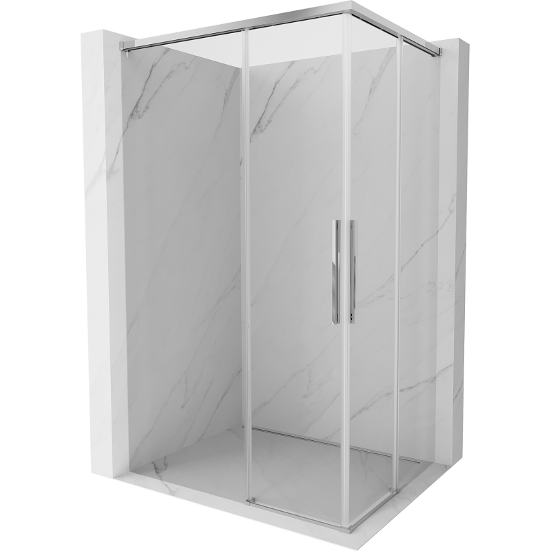 Mexen Rox Duo kabina prysznicowa rozsuwana 90 x 85 cm, transparent, chrom - 8C2D-090-085-01-00