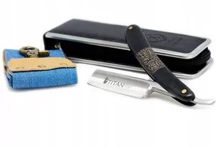 Titan Hirld, Brzytwa Tradycyjna Do Golenia, Pas, Etui - Maszynki do golenia i wkłady - miniaturka - grafika 1