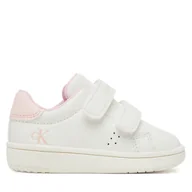 Buty dla dziewczynek - Sneakersy Calvin Klein Low Cut Velcro Sneaker V1A9-83087-1355 M Biały - miniaturka - grafika 1