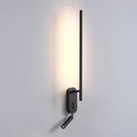 Lampy ścienne - Kinkiet LED LINE 473 ruchomy czarny minimalistyczny Elkim Lighting  - miniaturka - grafika 1