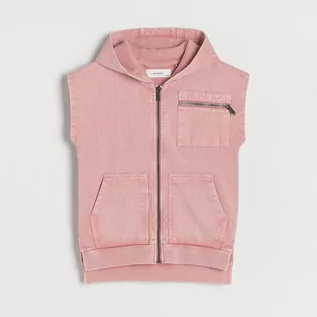 Bluzy dla chłopców - Reserved - Dzianinowa kamizelka oversize - Różowy - grafika 1