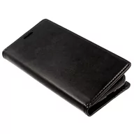 Portfele - Etui HUAWEI Y5 2019 portfel z klapką skóra ekologiczna Kabura Magnet Book czarne - miniaturka - grafika 1