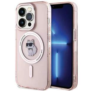 Karl Lagerfeld IML Choupette Magsafe - etui iPhone 15 Pro (różowy) - Etui i futerały do telefonów - miniaturka - grafika 1
