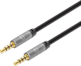 Kabel Manhattan Jack 3.5mm - Jack 3.5mm 5m szary 356015 - Kable komputerowe i do monitorów - miniaturka - grafika 1