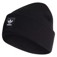 Czapki damskie - Czapka zimowa ADIDAS AC CUFF KNIT Czarna Męska - miniaturka - grafika 1