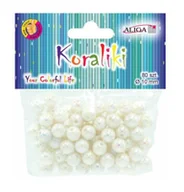 Dekoratorstwo - Koraliki Plastikowe Opalizujące Perłowe 10Mm Aliga - miniaturka - grafika 1