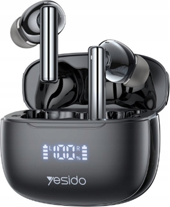 Słuchawki Yesido yesido Słuchawki TWS23 ANC LED BT 5.3 BLACK / CZARNY