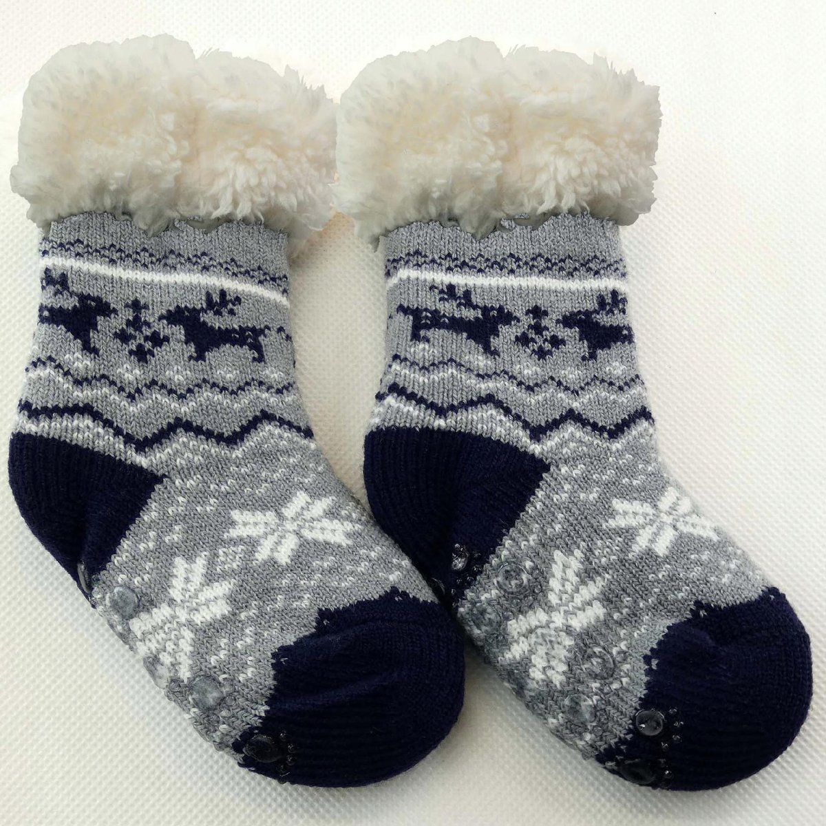 Skarpetki Kapcie Dziecięce Grube Chłopięce 0-12 Mc