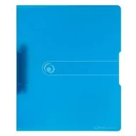Segregatory - Herlitz  Segregator A4 PP 2R 1,6cm niebieski transparentny - miniaturka - grafika 1