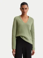 Swetry damskie - Marc O'Polo Sweter 506 6059 60097 Zielony Slim Fit - miniaturka - grafika 1