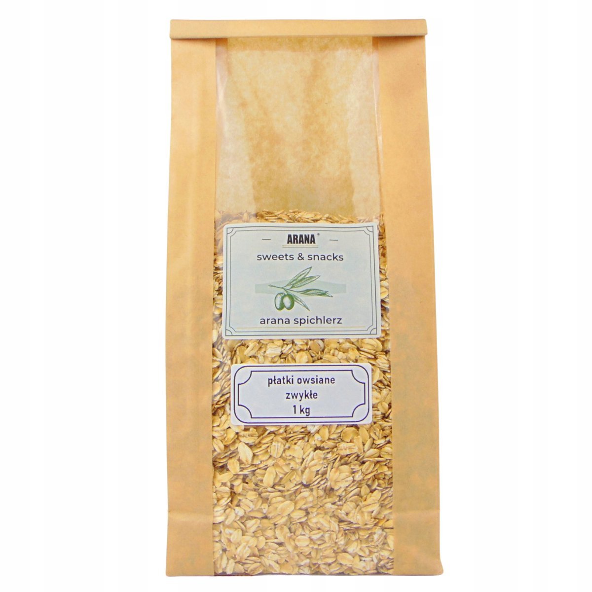 PŁATKI OWSIANE 1 kg naturalne bez cukru wysoka jakość