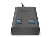 Akcesoria do tabletów i e-booków - Stacja ładująca SBS z 4 portami USB-A i 2 USB-C TETR4USB2CPD25WK - miniaturka - grafika 1