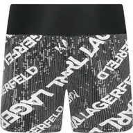 Spodnie i spodenki dla dziewczynek - Karl Lagerfeld Kids Szorty | Regular Fit - miniaturka - grafika 1