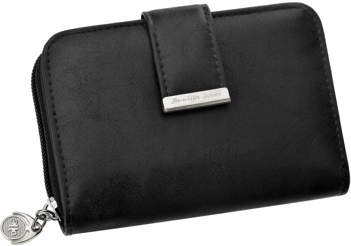 Pojemny Portfel Damski Z Miękkiej Skóry Rozkładany Na Suwak Zamek Zatrzask