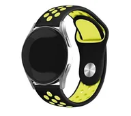 Akcesoria do zegarków - Beline do Watch 20mm Sport Silicone uniwersalny (czarno-żółty) - miniaturka - grafika 1