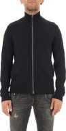 Swetry męskie - ARMANI EXCHANGE Sweter męski bawełniany niebieski GR54203 - Rozmiar: L - miniaturka - grafika 1