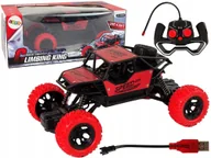 Zabawki zdalnie sterowane - Auto Zdalnie Sterowane Terenowe R/C 1:18 Czerwone - miniaturka - grafika 1