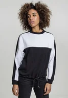 Bluzy damskie - bluza damska LADIES OVERSIZED 2-TONE STRIPE black-XL - miniaturka - grafika 1