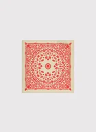 Dodatki do ubrań - Beżowa poszetka we wzór - miniaturka - grafika 1