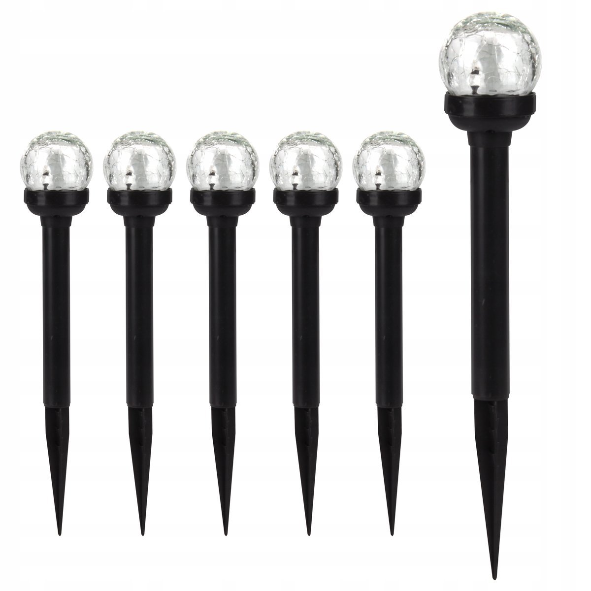 6x Lampa solarna LED WBIJANA czujnik zmierzchu