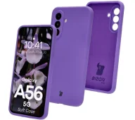 Etui i futerały do telefonów - Bizon Silikonowe Soft do Galaxy A56 5G Fioletowy - miniaturka - grafika 1
