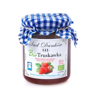 Sad Danków Dżem truskawkowy b/cukru 260g EKO - Dżem - miniaturka - grafika 1