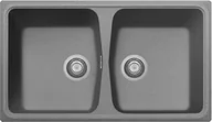 Zlewozmywaki - Zlew PLADOS VERONA 20 TITANIUM METAL (szary metalik 42) (SP079242) - miniaturka - grafika 1