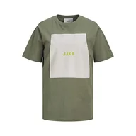 Koszulki i topy damskie - Jack&Jones JJXAMBER SS Kombinezon Noos Top, cztery liście/nadruk: jasny biały, kwadratowy, L, Four Leaf Clover/Print: jaskrawy biały kwadratowy, L - miniaturka - grafika 1