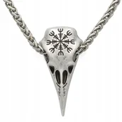 Naszyjniki - NASZYJNIK Czaszka KRUKA Symbol ODYNA Celtycki 127 - miniaturka - grafika 1