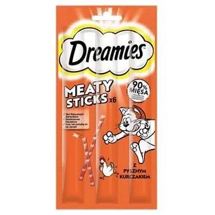 DREAMIES 30g – karma uzupełniająca dla dorosłych kotów, z pysznym kurczakiem - Przysmaki dla kotów - miniaturka - grafika 1