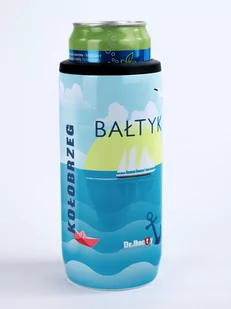 Cooler na puszkę Dr.Bacty Notus Kołobrzeg - biały - Termosy - miniaturka - grafika 1