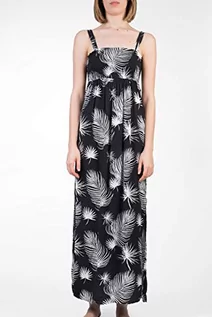 Sukienki - Hurley Damska sukienka w Lei Maxi Dress czarny czarna palma XS CQ2525 - grafika 1