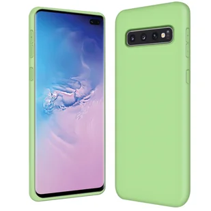 Pokrowiec ochronny na telefon komórkowy Samsung Galaxy S10+ silikonowo-żelowe etui na telefon komórkowy, zielone - Etui i futerały do telefonów - miniaturka - grafika 1
