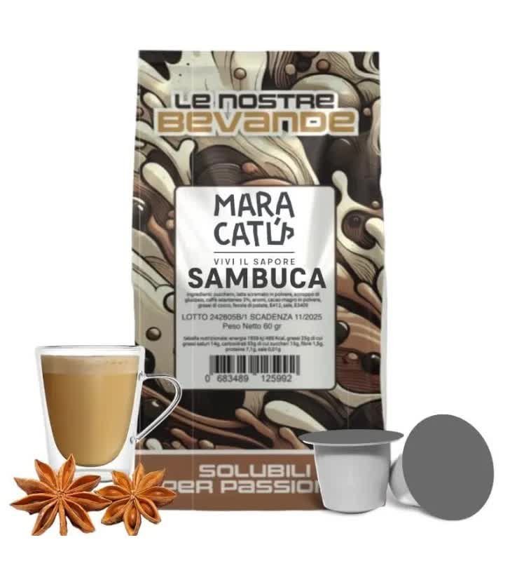 10 kapsułek Sambuca Coffee Maracatú kompatybilne z Nespresso