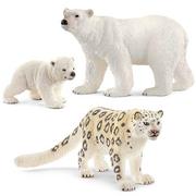 Klocki - Schleich Wild Life - Zestaw figurek zwierzęta polarne, figurki zwierząt dla dzieci 3 szt. - miniaturka - grafika 1