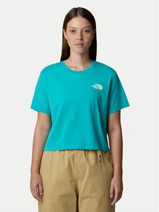 The North Face T-Shirt Simple Dome NF0A87U4 Niebieski Loose Fit - Koszulki i topy damskie - miniaturka - grafika 1
