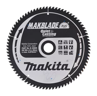 Makita B-32605 piła tarczowa do cięcia drewna 260x30 mm 80 zębów T.C.T. Makblade Plus - Tarcze do pił - miniaturka - grafika 1
