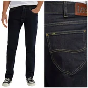 Spodnie męskie - Lee STRAIGHT FIT Extreme Motion wygodne proste spodnie jeansowe W30 L32 - miniaturka - grafika 1