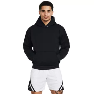 Koszulki sportowe męskie - Męska bluza treningowa nierozpinana z kapturem Under Armour Curry Greatest Hoodie - czarna - UNDER ARMOUR - grafika 1