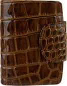 Portfele - Stefania Skórzany portfel damski sandra - stefania, krokodyl - miniaturka - grafika 1