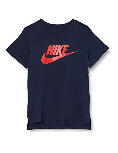 Nike Koszulka dziewczęca G Nsw Dptl Basic Futura T-shirt Obsidian/University Red/(University Red) XL