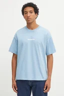 Koszulki męskie - Dickies t-shirt bawełniany ENTERPRISE TEE SS męski kolor niebieski z nadrukiem DK0A4YRN - miniaturka - grafika 1