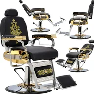 Fotele fryzjerskie - Fotel fryzjerski barberski hydrauliczny do salonu fryzjerskiego barber shop Apollo Barberking w 24H - miniaturka - grafika 1