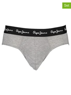 Pepe Jeans Slipy (3 pary) w kolorze czarnym, białym i szarym - Majtki męskie - miniaturka - grafika 1