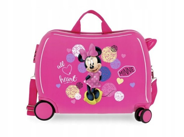 Walizka Disney Love Minnie Kids Rolling, różowy ABS